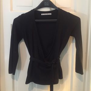 Zara Wrap around Knit Sweater